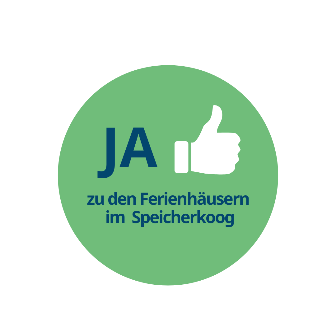 Ja zu den Ferienhäusern und Hausbooten im Speicherkoog