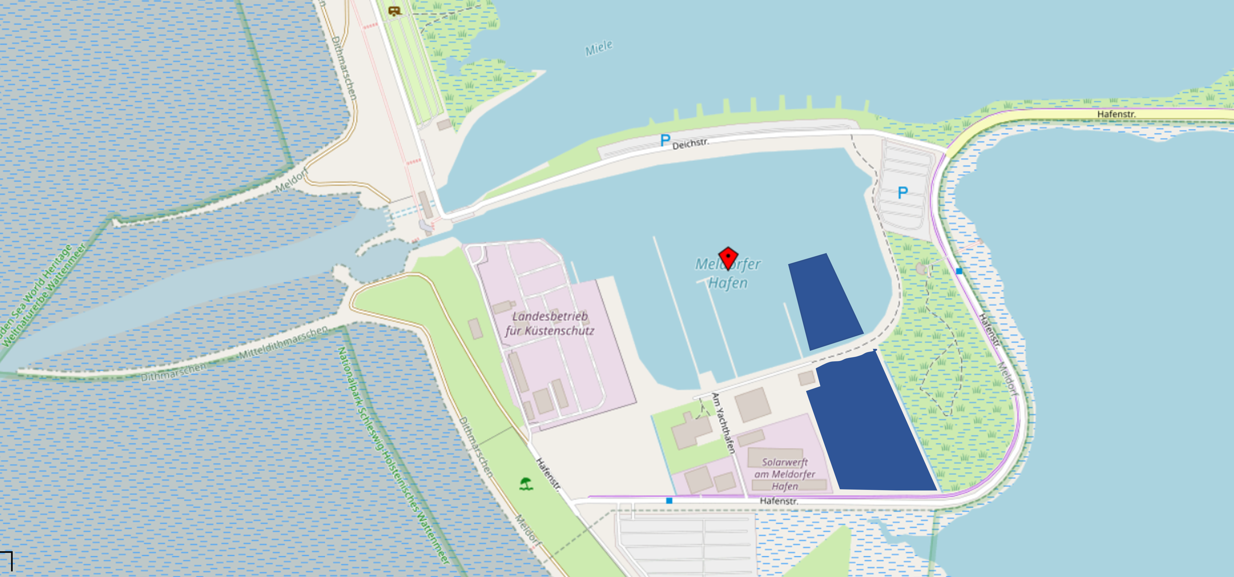 Lageplan Ferienhäuser Speicherkoog